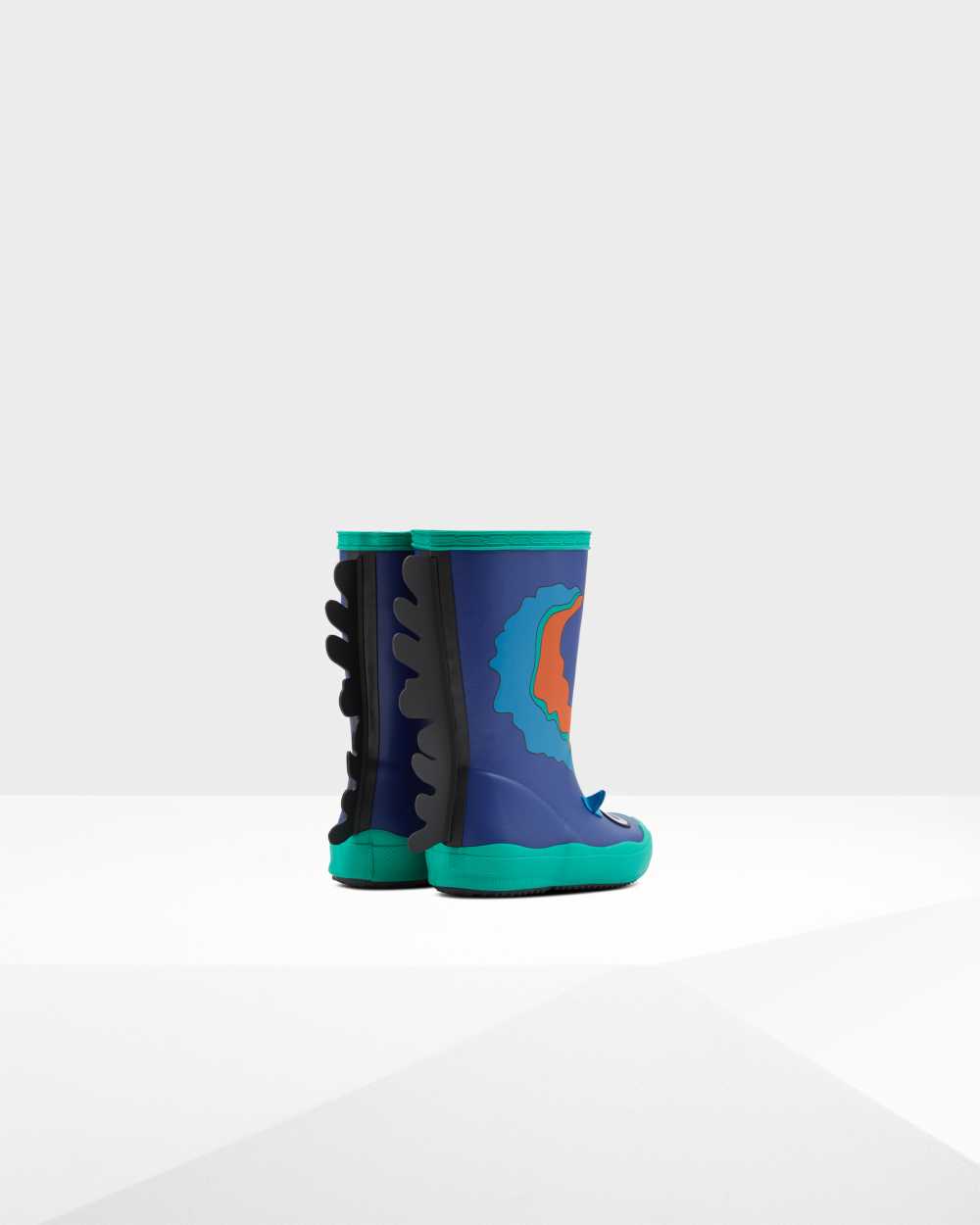Hunter Original First Sea Monster Character Kids Rain Boots NZ-24601B Blue